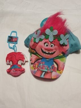 🍊3/$15🍊 Trolls Hat + Keychain